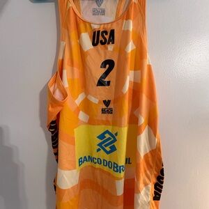 Orange USA Beach Volleyball Jersey